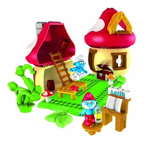 Mega Bloks La Casa De Papa Pitufo - Mod. 10709 - Vlf