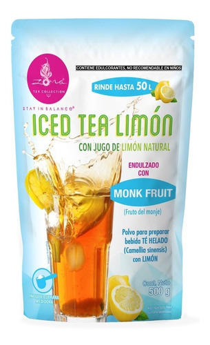 Té helado de limón natural Zoma Tea Collection 500g