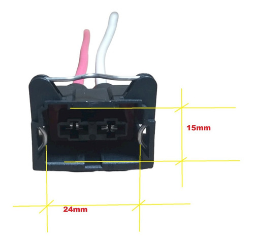 Chicote Plug Eletroventilador Ventoinha Gol Santana 2 Vias
