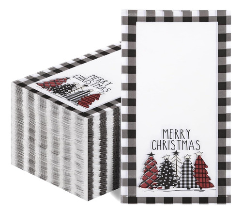 Wdf 100 Pzas Árboles De Navidad Oscuros En Servillillas