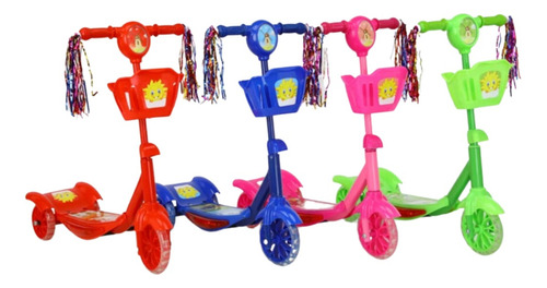 Monopatin Patineta Scooter Infantil Luces Sonidos Canasta