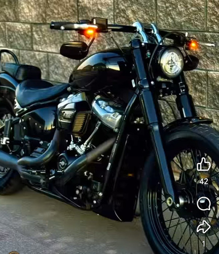 Hd Softail 1750 Cc Con Muchas Modificaciones Excelente Moto