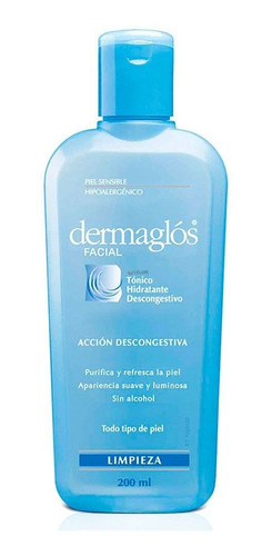 Dermaglós Facial Tónico Hidratante Descongestivo Purificante Refrescante Pieles Sensibles