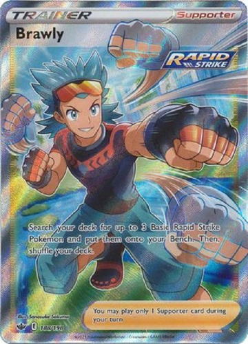 Brawly 188/198 Full Art Ultra Raro Pokemon Tcg