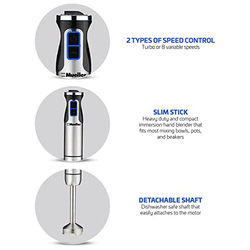 Batidora Mano Multifuncional Müller Ultra-stick 500w
