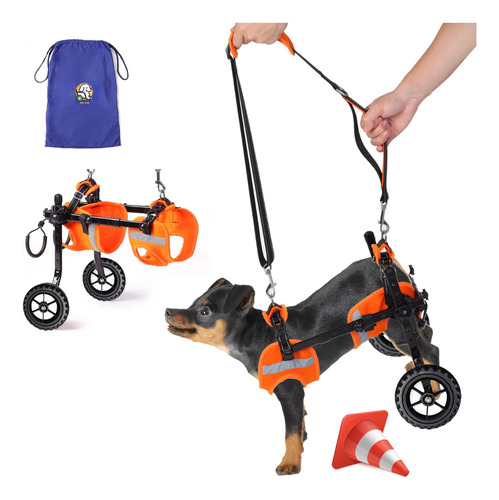 Hekisace Silla De Ruedas Para Perros Para Patas Traseras, Ru