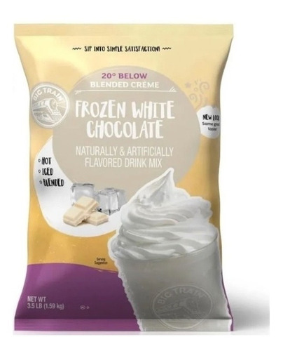 Big Train White Choco Latte Bolsa 1.589 G -base Para Frappe-