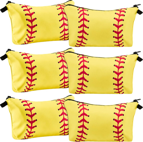 Bolsa De Softbol De 6 Piezas, Bolsa De Maquillaje Y Artículo