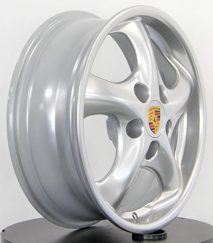 Roda Aro 17 5x130 Porsche Twist Raw / Valor Unitário Cor Prata 5x130
