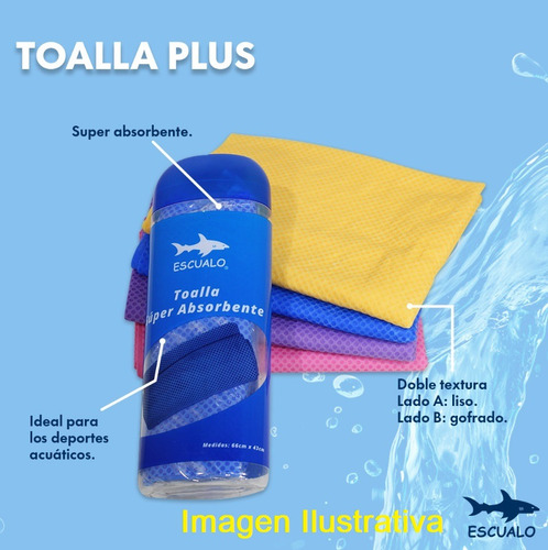Toalla Deportiva Absorbente Plus 66 X 43 Cm Rosa Escualo Lisa