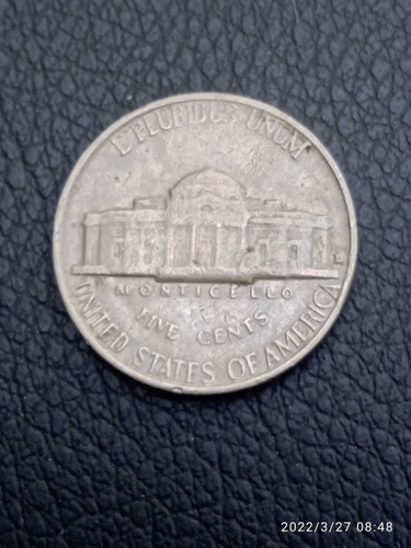Moeda Usa 5 Five Cents 1957 D Jefferson (Usado)