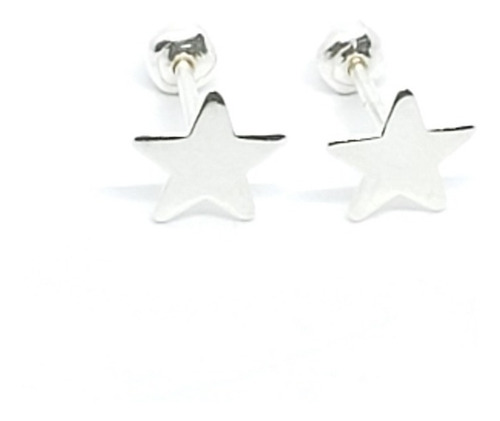 Aretes De Estrellas De Plata 925 +estuche E1