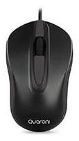 Mouse Optico Quaroni Alambrico Color Negro 1200 Dpi