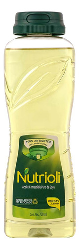 Aceite Vegetal Nutrioli Antigoteo Puro De Soya 700ml