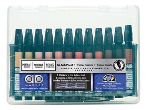 Marcador Para Colorear Ad Marker Flt12 De Punta Tri Nib X Unidad