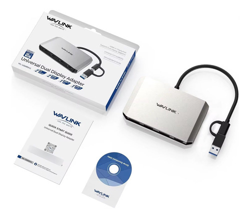 Dockstation Hub Displaylink Usb-c Com 2 Hdmi + 2dp