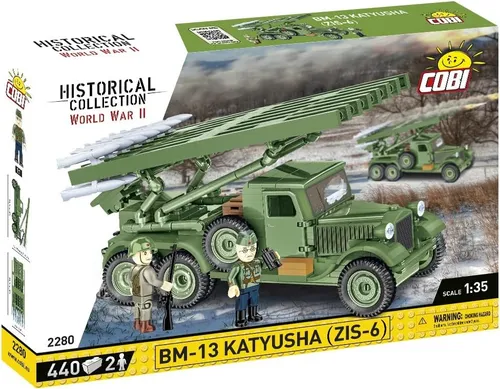 Cobi Colección Histórica World War Ii Bm-13 Katyusha (zis-6) Cantidad De Piezas 440 Versión Del Personaje Artillero Bm-13 Katyusha Zis-6