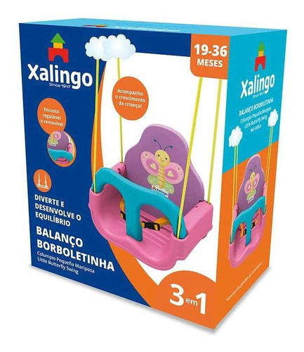 Imagem 3 de 3 de Balanço Infantil Borboletinha Xalingo Brinquedos