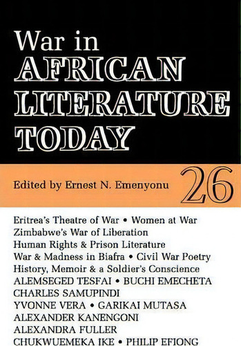 Alt 26 War In African Literature Today, De Ernest N. Emenyonu. Editorial James Currey, Tapa Blanda En Inglés