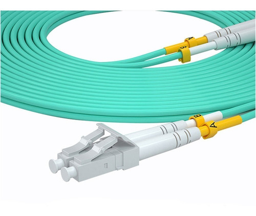 Imagen 2 de 8 de Cable Patch Cord De Fibra Optica Om3 3.0mm Lc-lc 50db 10 Met