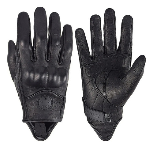 Guantes De Moto De Cuero De Moto Vintage Para Hombre Y Mujer