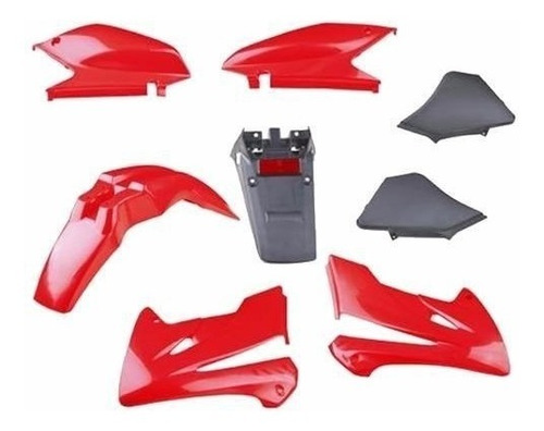 Kit Plásticos Honda Xr Tornado 250 Rojo Obviamente Fas Motos