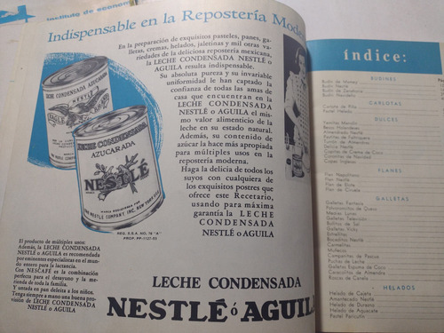 Postres Nestlé Num 3- 3er Concurso Nestlé Vintage 60s (Usado)