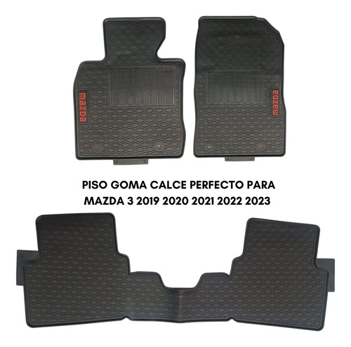 Piso Goma Calce Perfecto Para Mazda 3 2019 2020 2021 2023