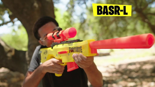 Nerf Grande Com Mira Sniper Elite Fortnite Com 12 Dardos