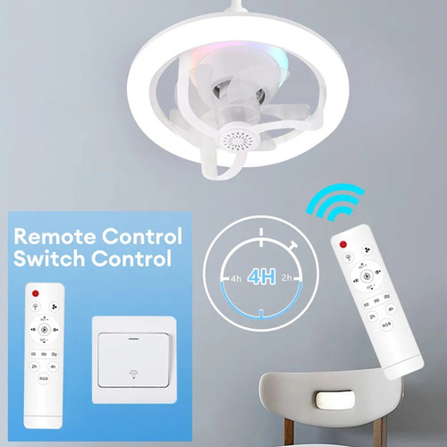 Lámpara De Ventilador De Techo Led Superbrillante For Inter