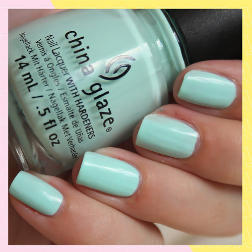 Esmalte De Uña China Glaze Verde Agua Con Endurecedor 14ml