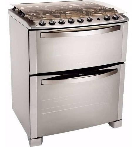 Cocina A Gas Electrolux 76dtx Doble Horno Acero Inoxidable