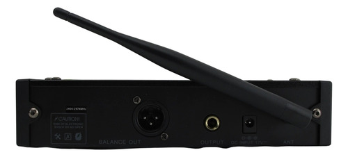 Microfono Krieg Inalambrico Con Receptor K-2407 Color Negro