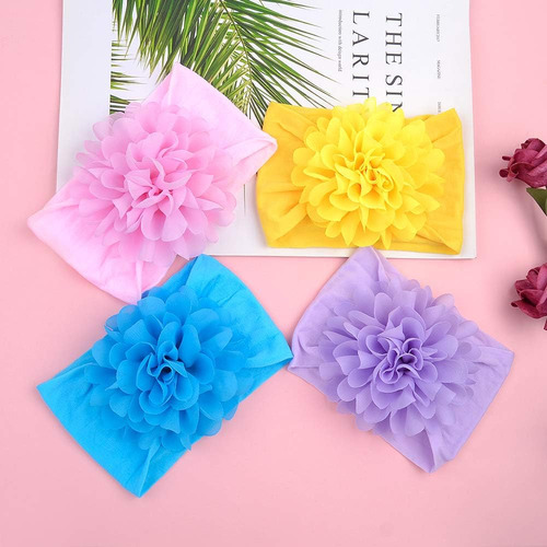 20 Diademas Elásticas De Nailon Para Bebés Y Niñas De 6