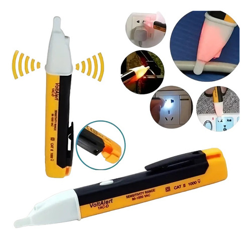 Tester Detector Probador Energia Electricidad 90-1000vac/led