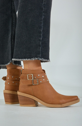 Texanas Charritos Zapatos Botita Botineta Cuero Eco Oferta