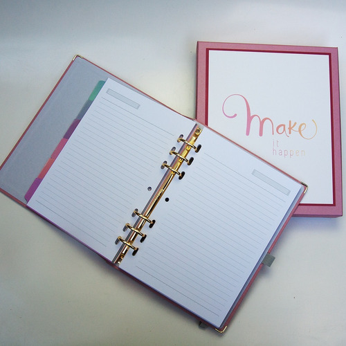 Imagem 8 de 10 de Planner A5 Cotton Rosa - Ótima