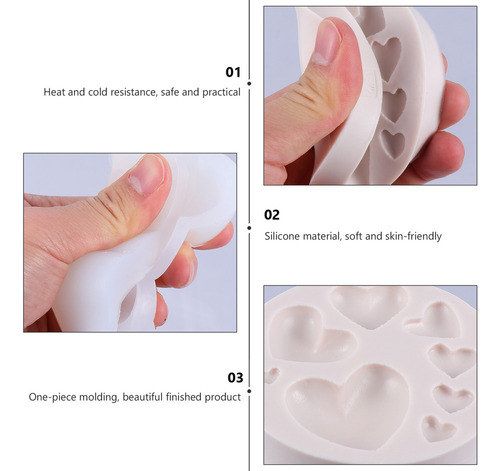 Set De Silicona Para Hacer Manualidades Con Forma De Corazón