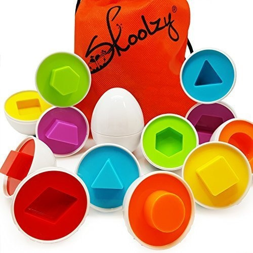 Imagen 1 de 6 de Skoolzy Egg Toy - Huevos A Juego De Formas Stem Juguetes Par