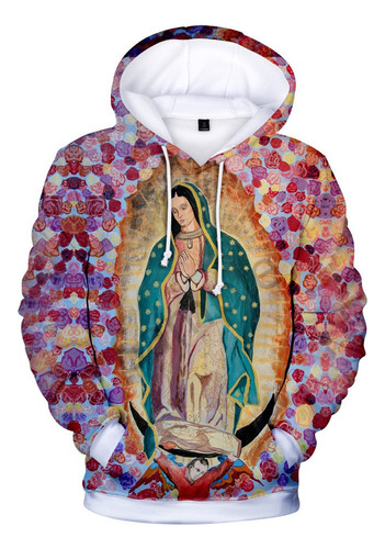 Nuestra Señora De Guadalupe Estampado Sudadera Sudaderas Ser