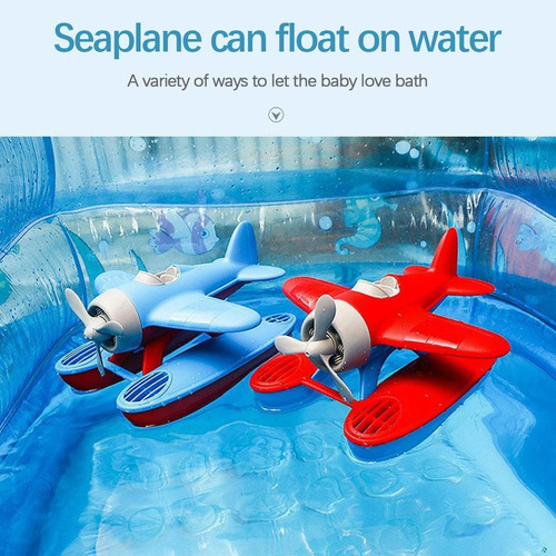 Avião Brinquedos Aquáticos Crianças Hidroavião Azul