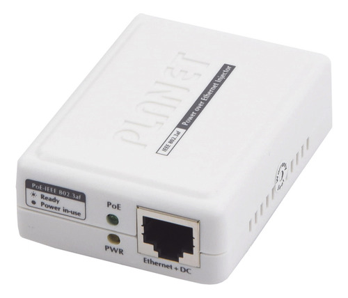 Inyector Poe 802.3af Planet De 1 Puerto Gigabit Poe-152