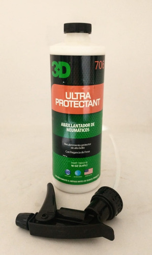 3d Ultra Protectant  Molduras Gomas Brillo 16 Oz -highgloss 