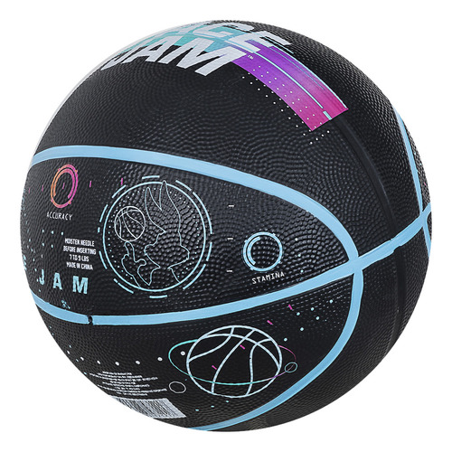 Pelota De Basquet Drb Space Jam Numer 7 Negra Solo Deportes Negro