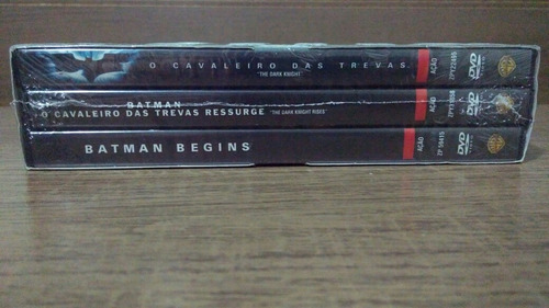 Imagem 4 de 6 de Batman O Cavaleiro Das Trevas A Trilogia Box 3 Dvds Original