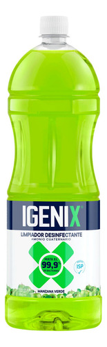 Igenix Limpiador Desinfectante Manzana Verde 1800ml