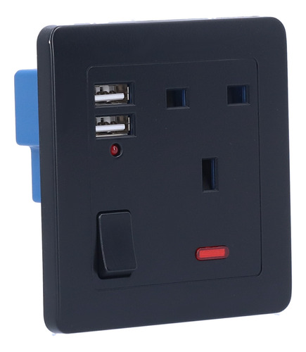Enchufe De Pared Multifuncional Con 2 Puertos Usb