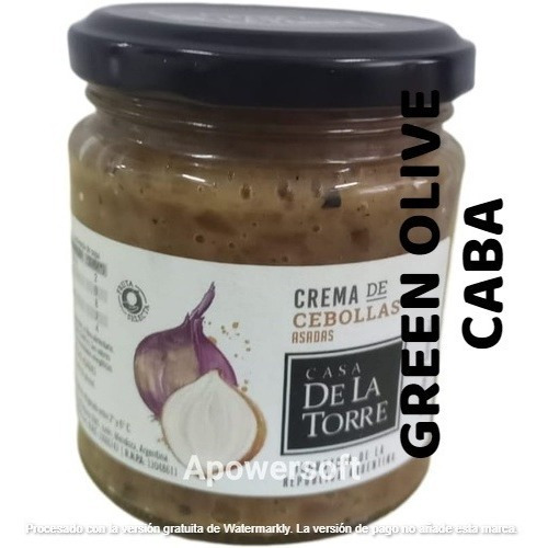 Crema De Cebollas Asadas Casa De La Torre X 180grs