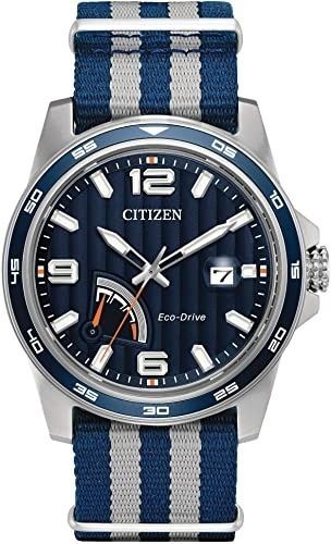 Imagen 1 de 7 de Citizen Power Reserve Blue Dial Aw7038-04l ........ Dcmstore