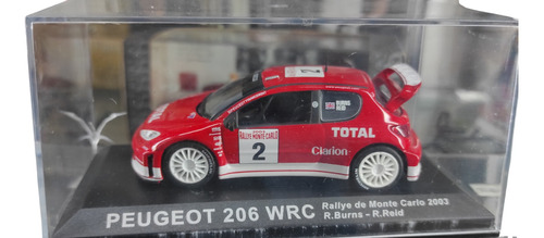 Peugeot 206 Wrc, R. Burns-r. Reid - Esc 1/43 M. Carlo 2003
